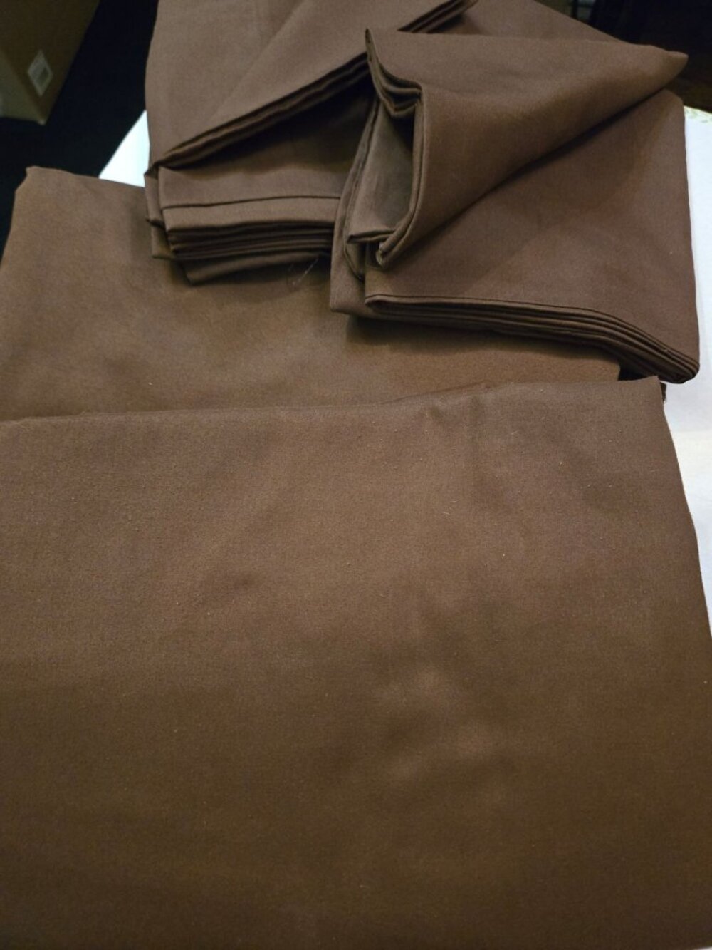 # 1001, Queen, 6 pc sheet set chocolate brown
